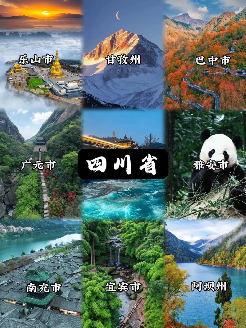 四川旅游全景图